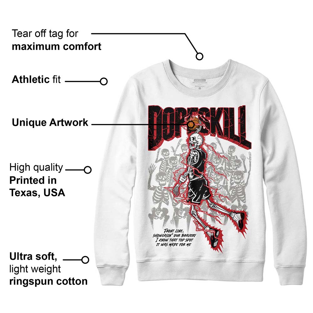 Red Taxi 12s DopeSkill Sweatshirt Thunder Dunk Graphic