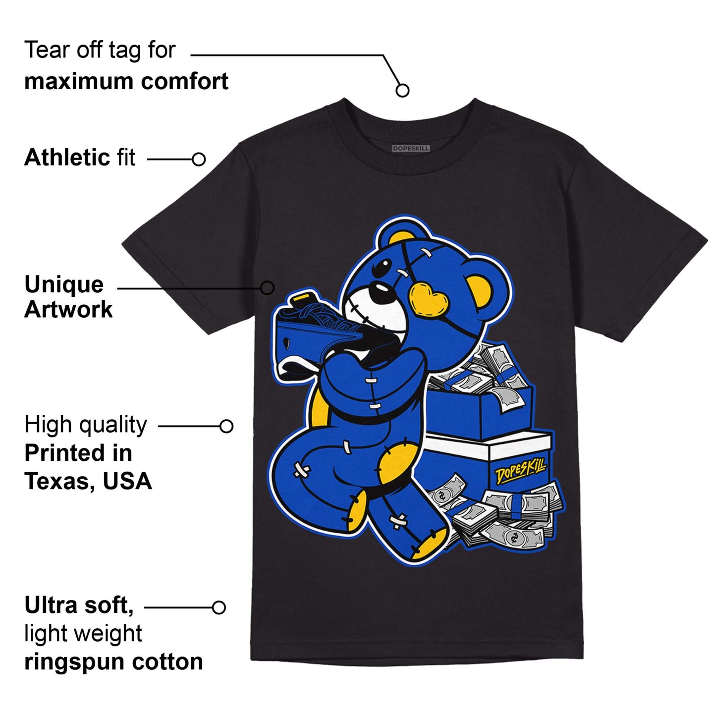 Laney 14s DopeSkill T-Shirt Bear Steals Sneaker Graphic