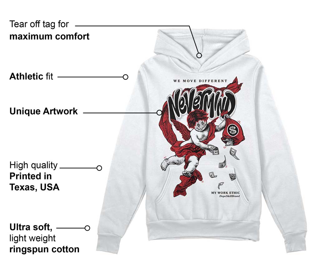 Red Taxi 12s DopeSkill Hoodie Sweatshirt Nevermind Graphic