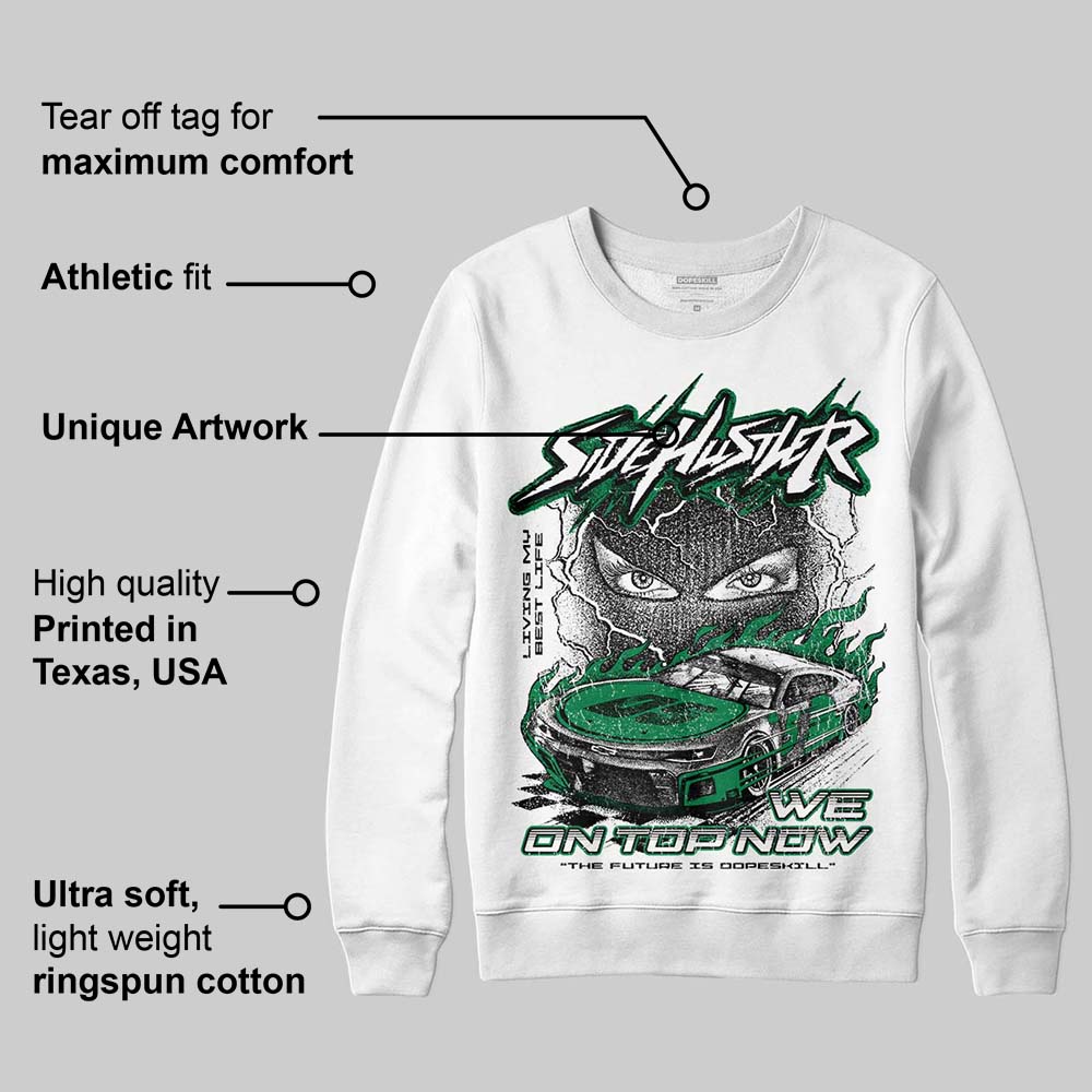 Green Collection DopeSkill Sweatshirt New Side Hustler Graphic