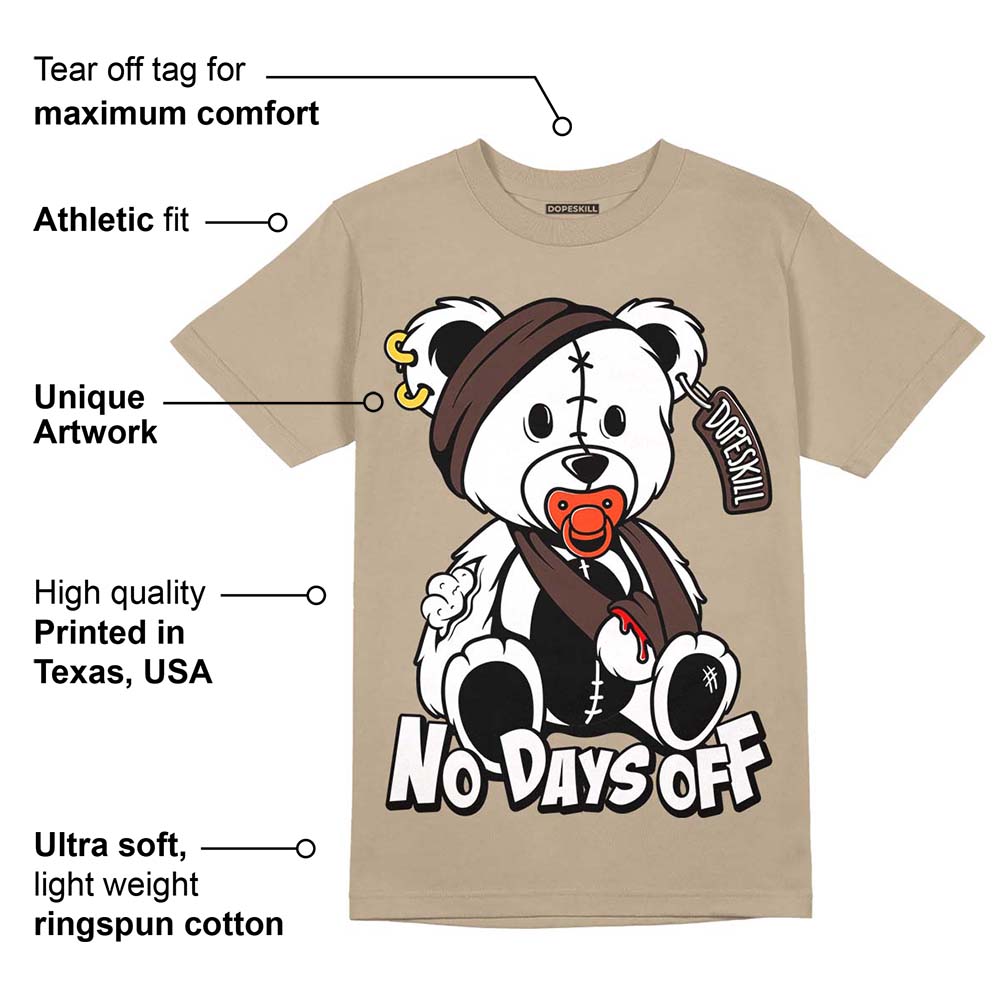 Latte 1s DopeSkill Medium Brown T-shirt Hurt Bear Graphic