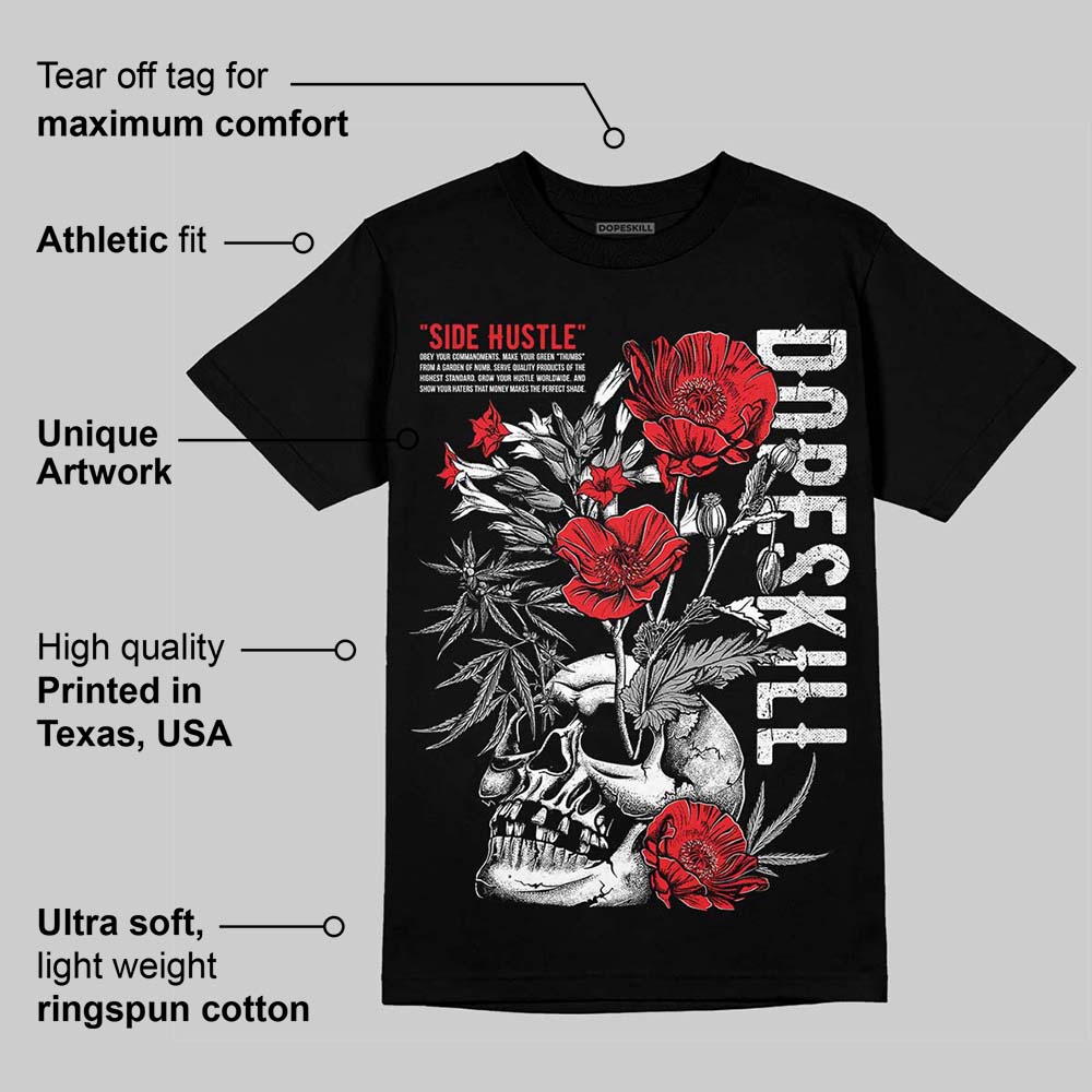 White Thunder 4s DopeSkill T-Shirt Side Hustle Graphic