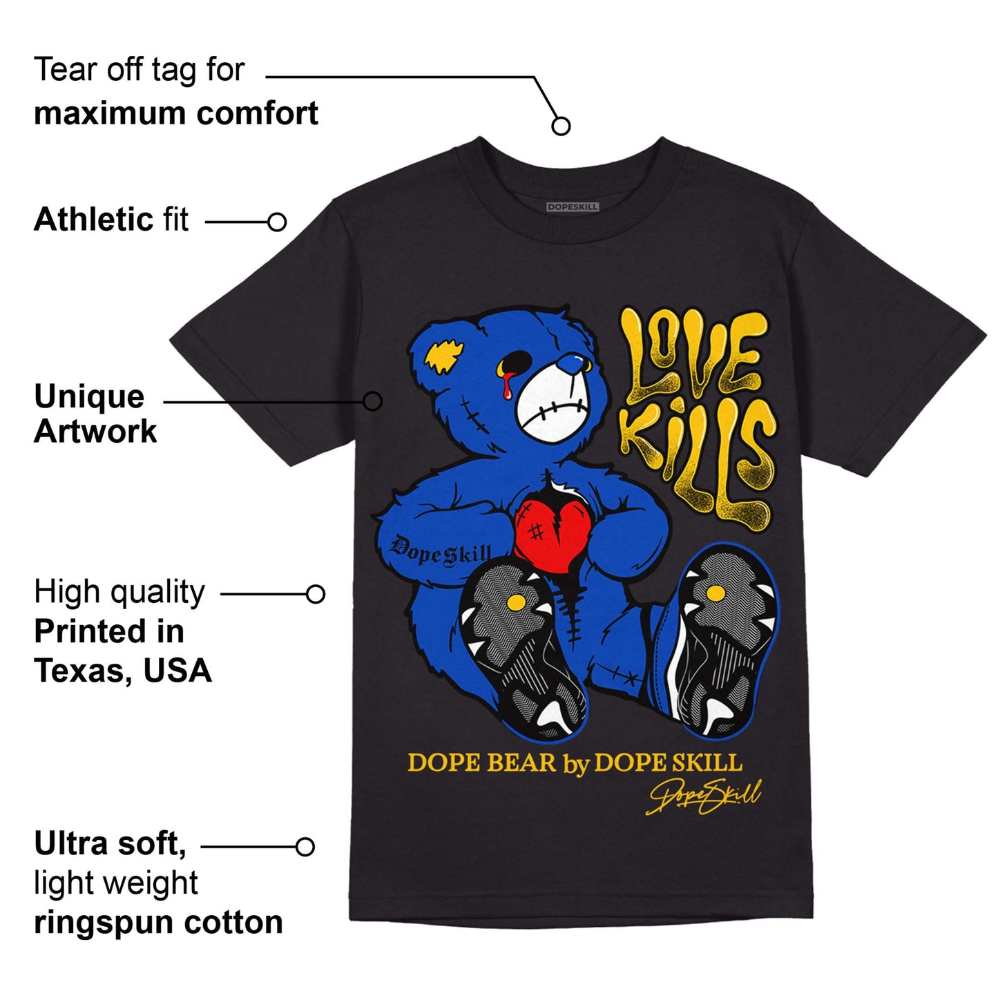 Laney 14s DopeSkill T-Shirt Love Kills Graphic