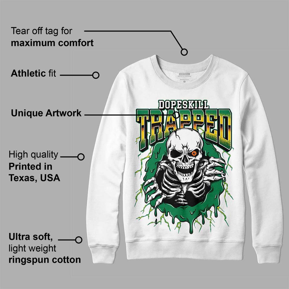 Green Collection DopeSkill Sweatshirt Trapped Halloween Graphic
