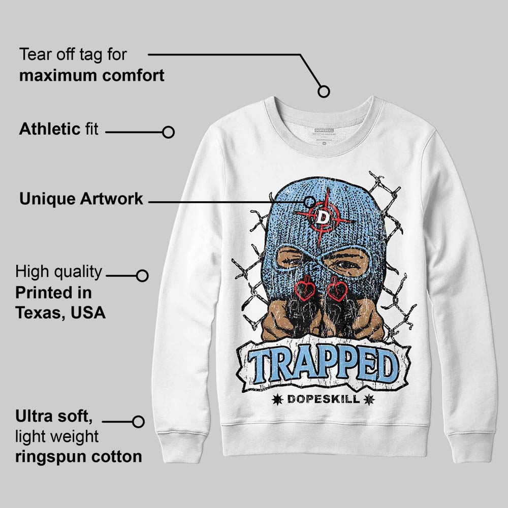 University Blue Collection DopeSkill Sweatshirt New Trapped Graphic