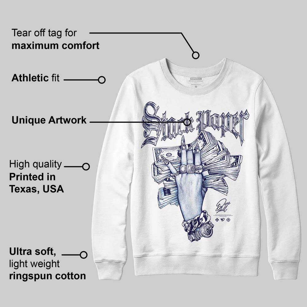 University Blue Collection DopeSkill Sweatshirt Stack Paper Graphic