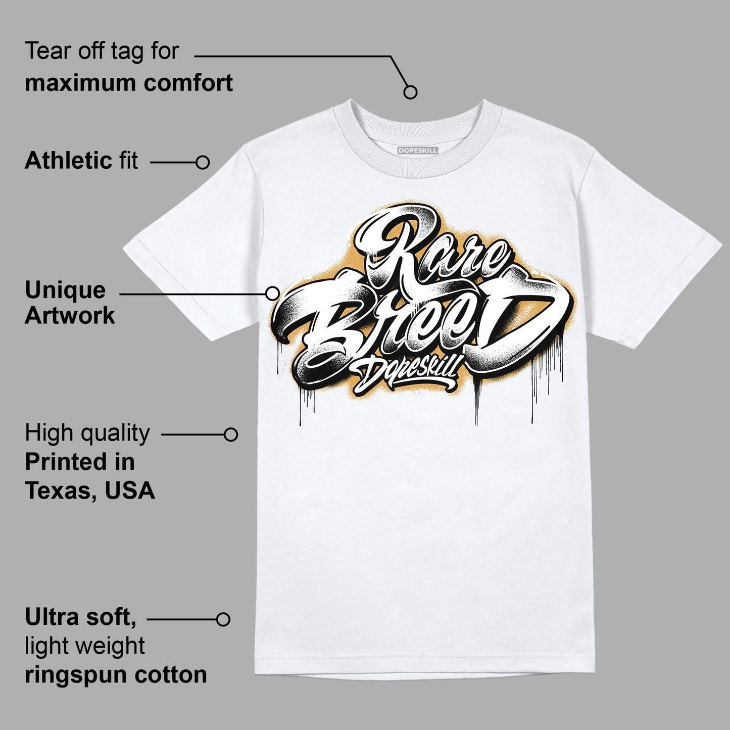 Gratitude 11s DopeSkill T-Shirt Rare Breed Type Graphic