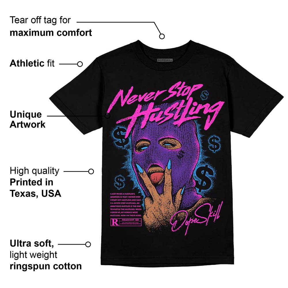 PURPLE Collection DopeSkill T-Shirt Never Stop Hustling Graphic