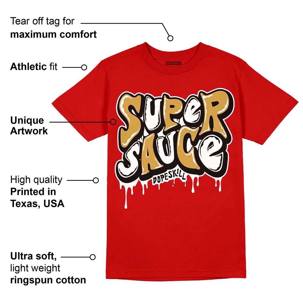 Red Collection DopeSkill Red T-shirt Super Sauce Graphic