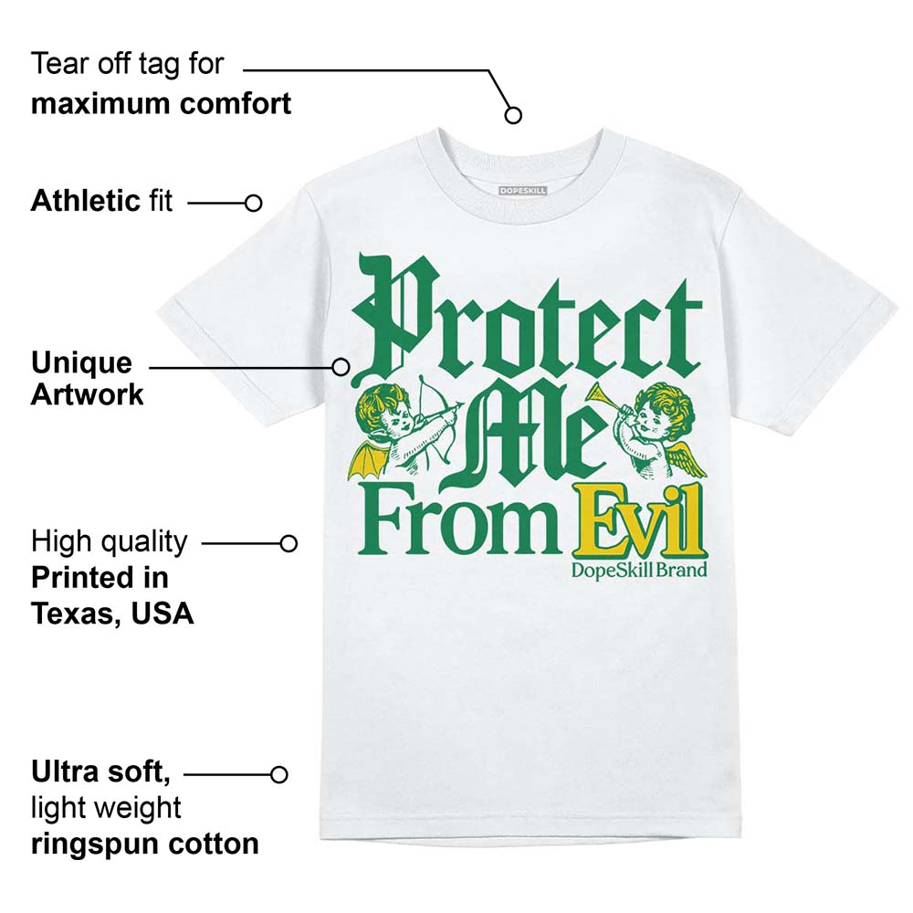 Green Collection DopeSkill T-Shirt Protect Me From Evil Graphic