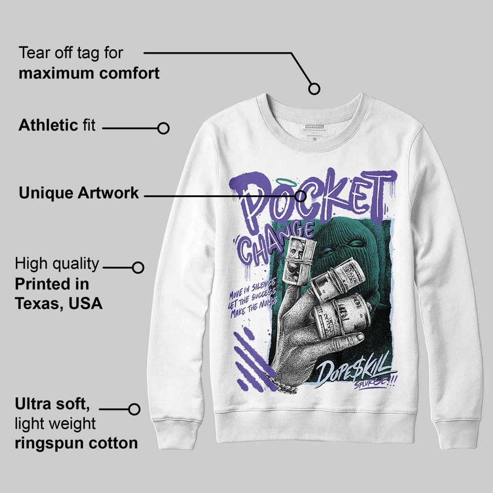 Grape 5s DopeSkill Sweatshirt Pocket Change Graphic