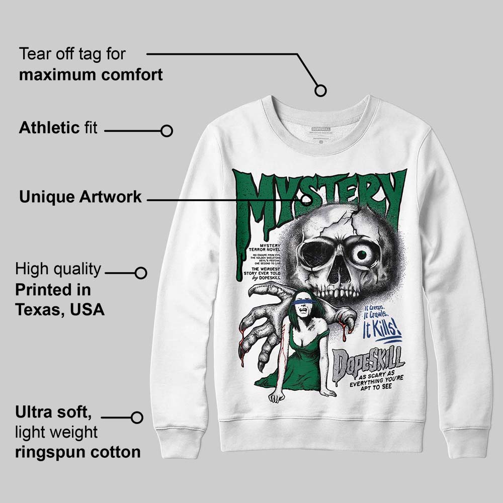 GT-2160 Shamrock Green DopeSkill Sweatshirt Mystery Ghostly Grasp Graphic
