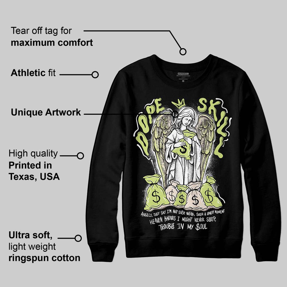 Luminous Green 5s DopeSkill Sweatshirt Angels Graphic