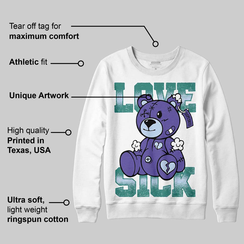 Grape 5s DopeSkill Sweatshirt Love Sick Graphic