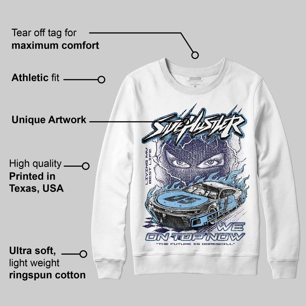 University Blue Collection DopeSkill Sweatshirt New Side Hustler Graphic