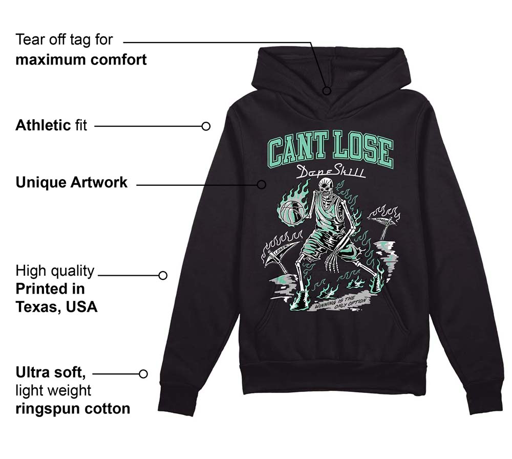 Green Glow 3s DopeSkill Hoodie Sweatshirt Cant Lose Graphic