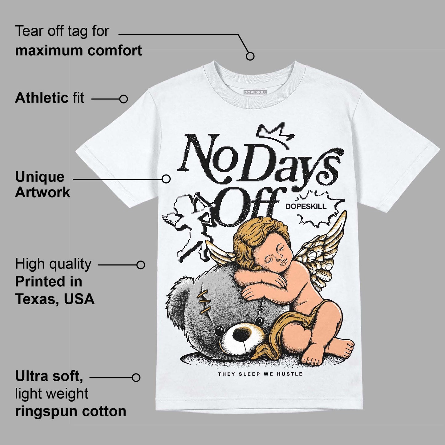 Gratitude 11s DopeSkill T-Shirt New No Days Off Graphic
