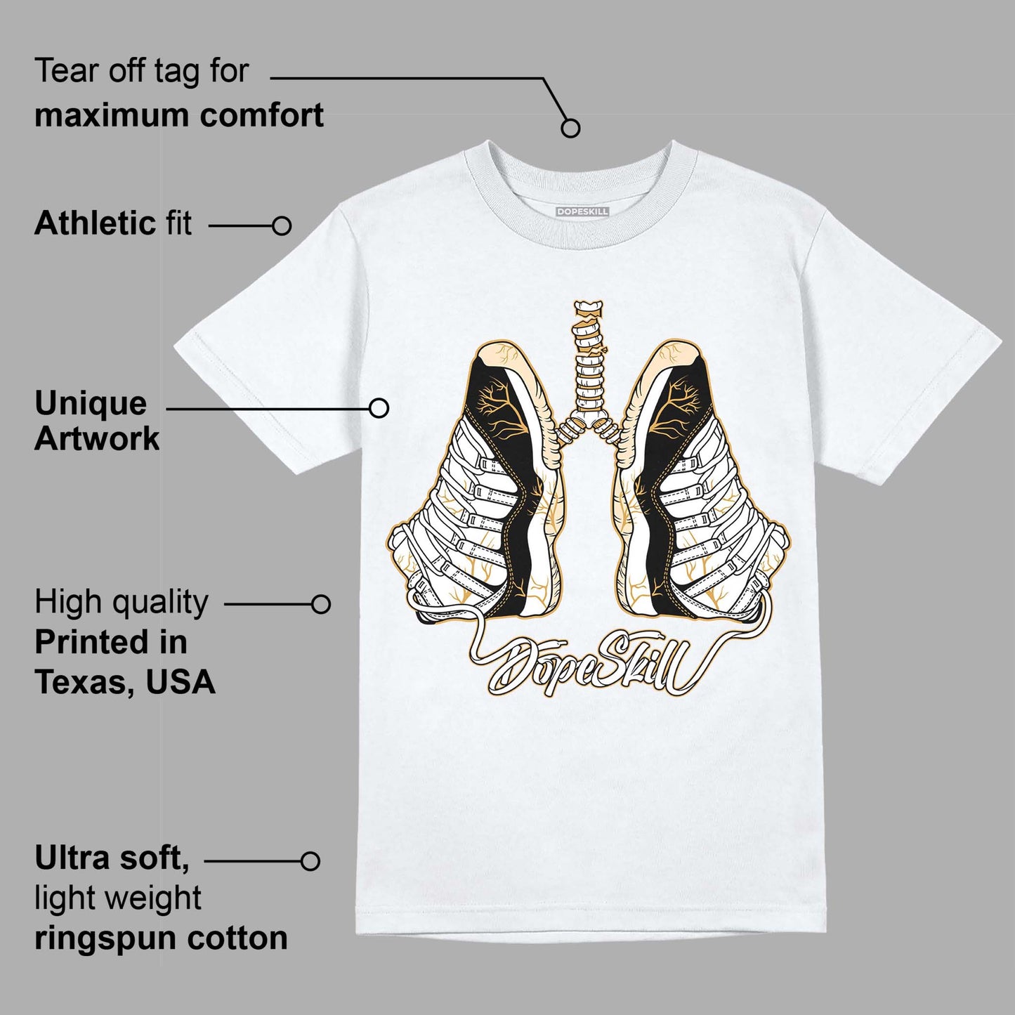 Gratitude 11s DopeSkill T-Shirt Breathe Graphic
