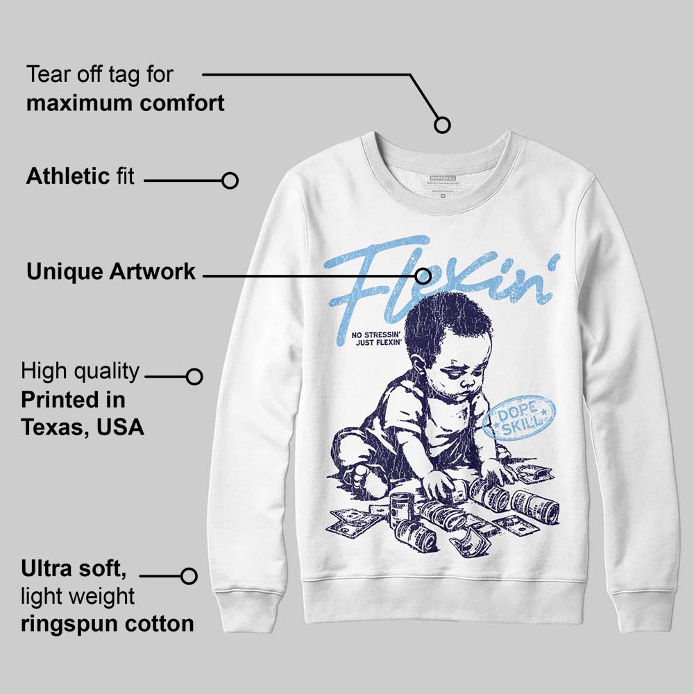 University Blue Collection DopeSkill Sweatshirt Flexin' Graphic