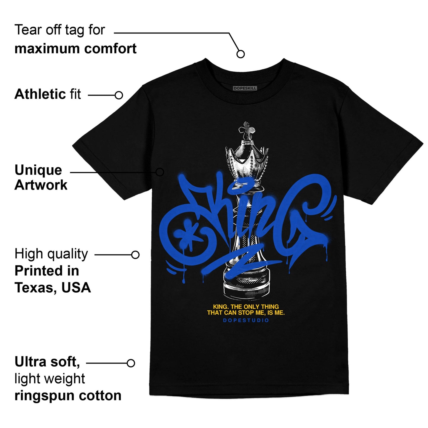 Laney 14s DopeSkill T-Shirt King Chess Graphic