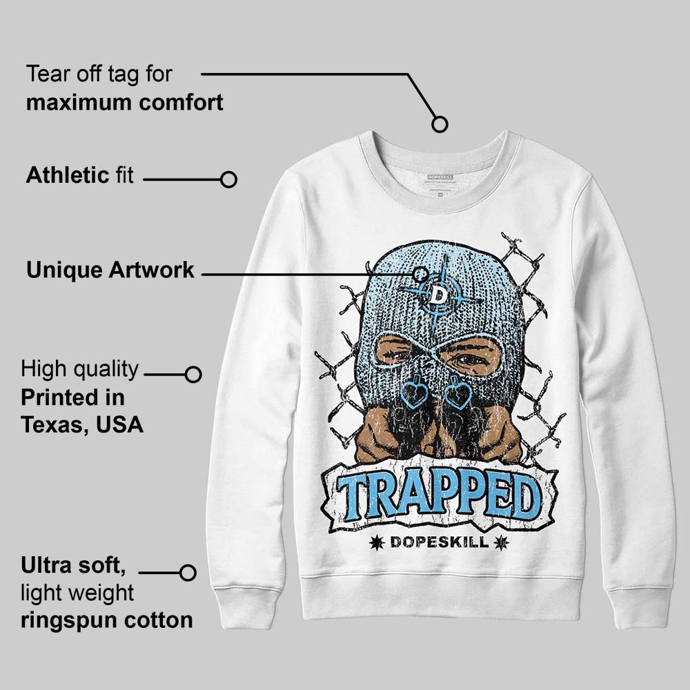 Legend Blue 11s DopeSkill Sweatshirt New Trapped Graphic