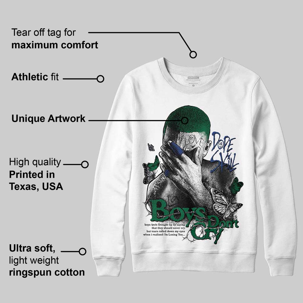 GT-2160 Shamrock Green DopeSkill Sweatshirt Boys Don't Cry Graphic