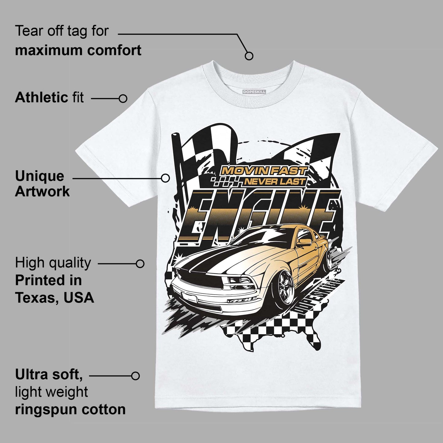 Gratitude 11s DopeSkill T-Shirt ENGINE Tshirt Graphic