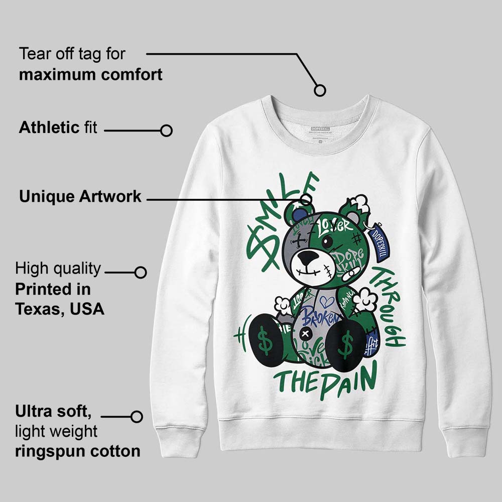 GT-2160 Shamrock Green DopeSkill Sweatshirt Smile Through The Pain Graphic