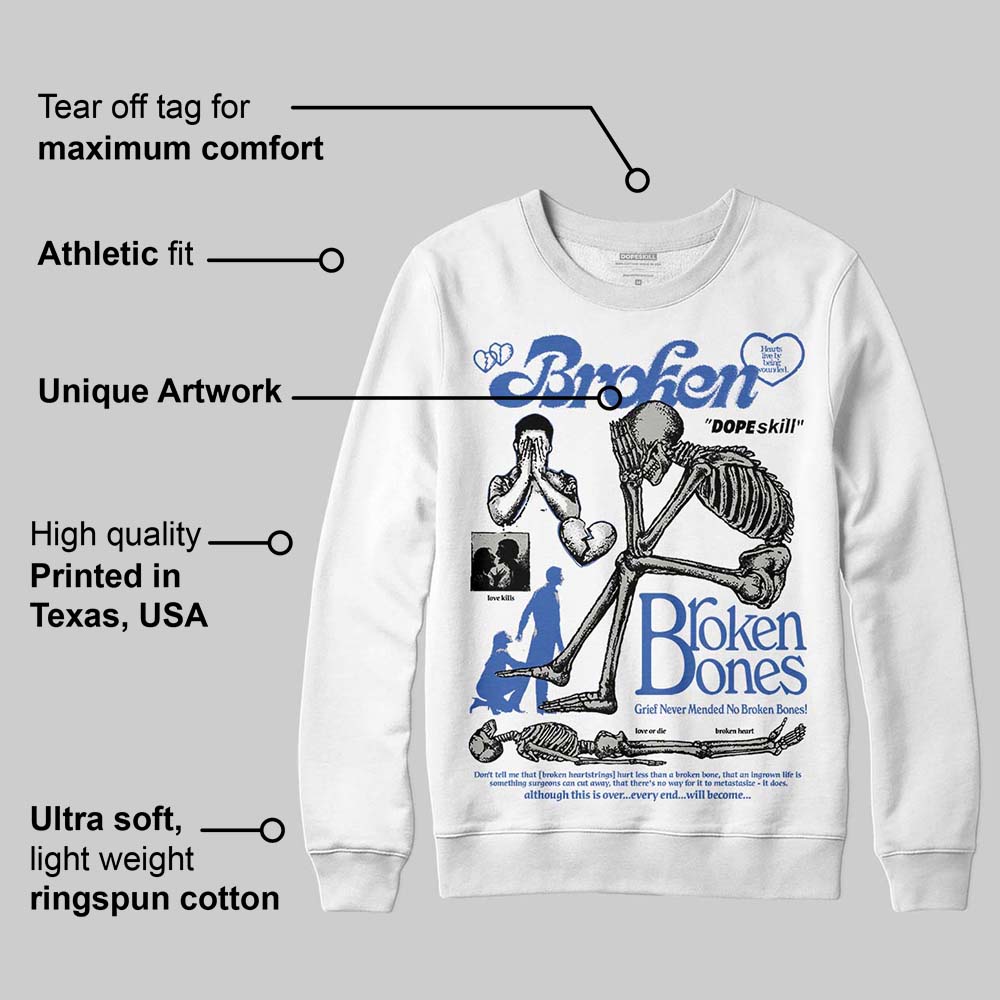 Lucky Shorts 3s DopeSkill Sweatshirt Broken Bones Graphic