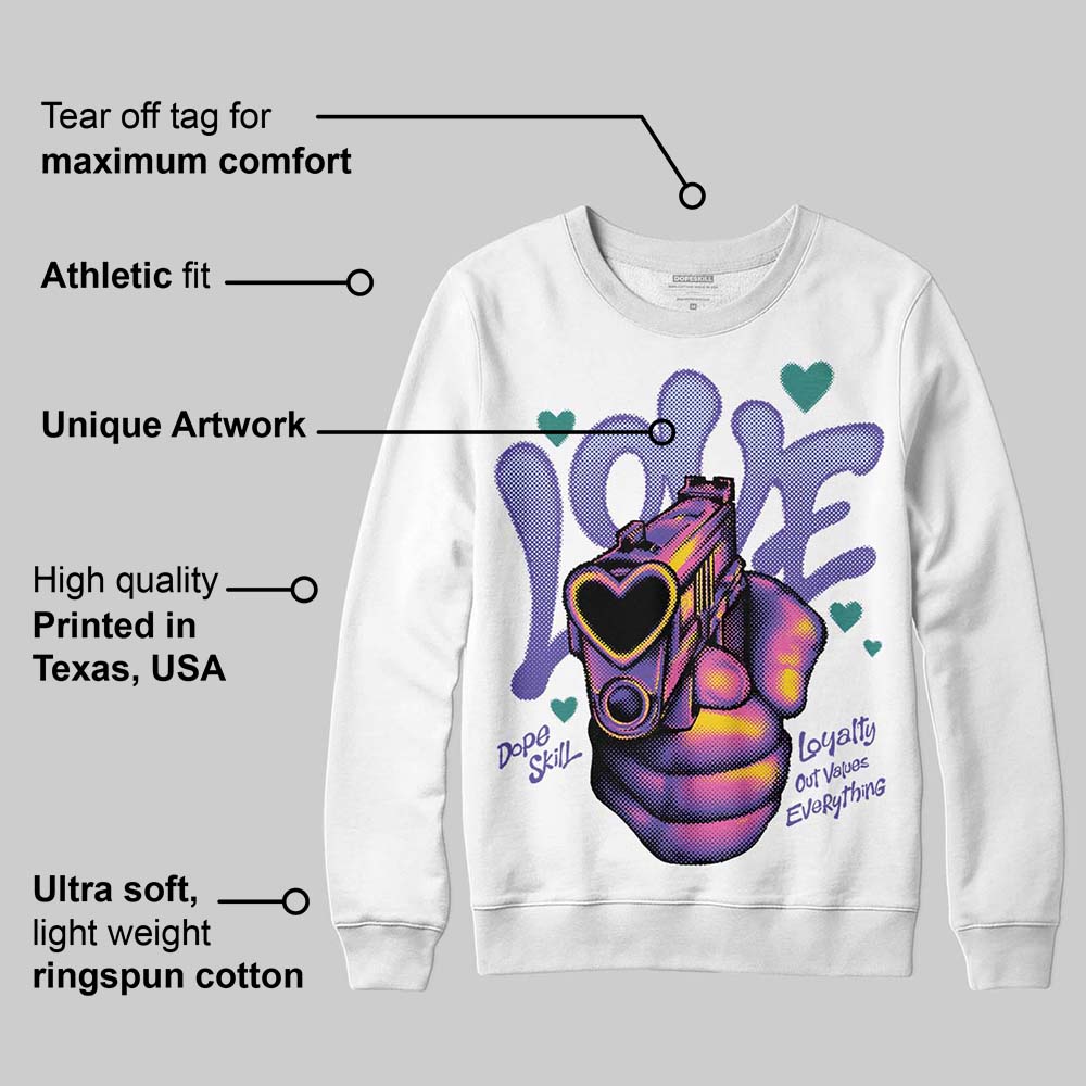 Grape 5s DopeSkill Sweatshirt Love Shot Graphic