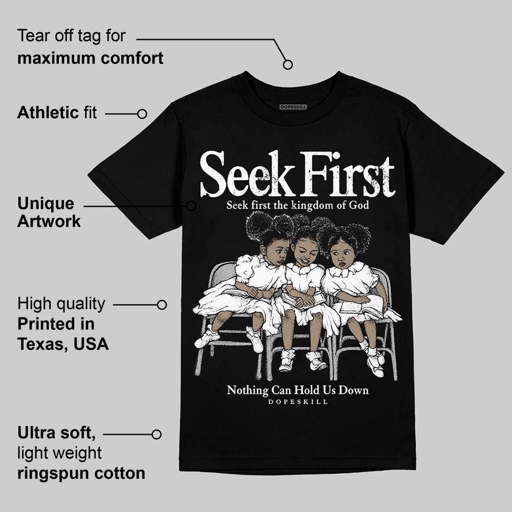 Black and White Collection DopeSkill T-Shirt New Seek First Graphic