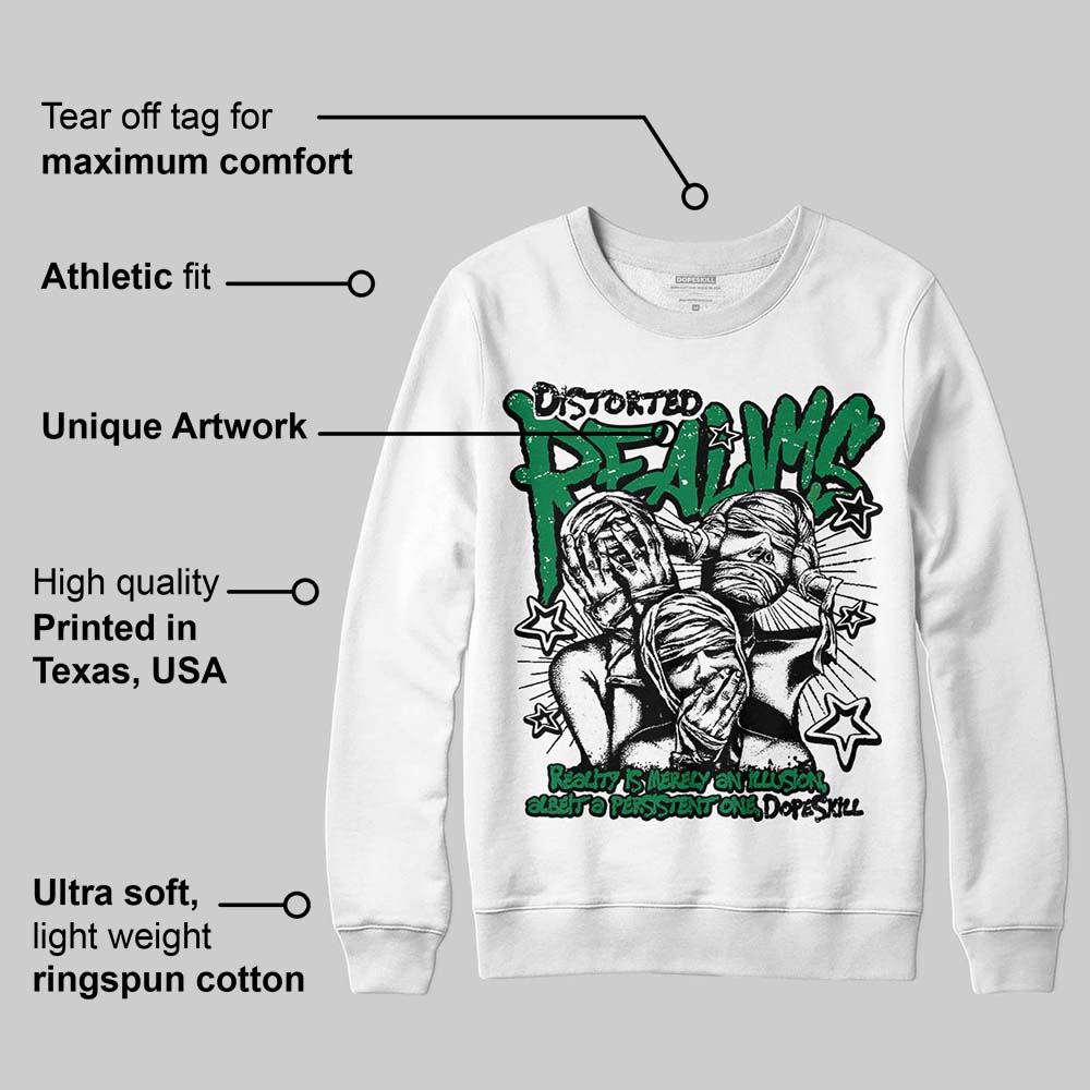 Green Collection DopeSkill Sweatshirt Distorted Realms Graphic