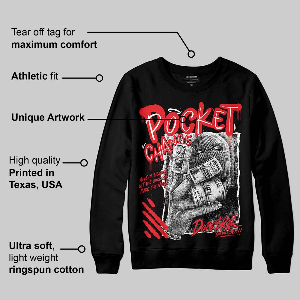 Red Collection DopeSkill Sweatshirt Pocket Change Graphic