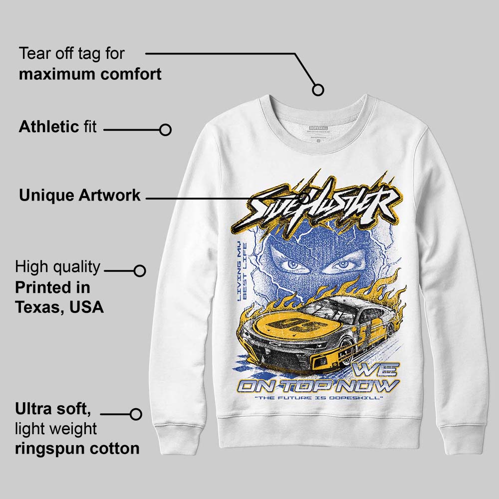 Royal Blue Collection DopeSkill Sweatshirt New Side Hustler Graphic