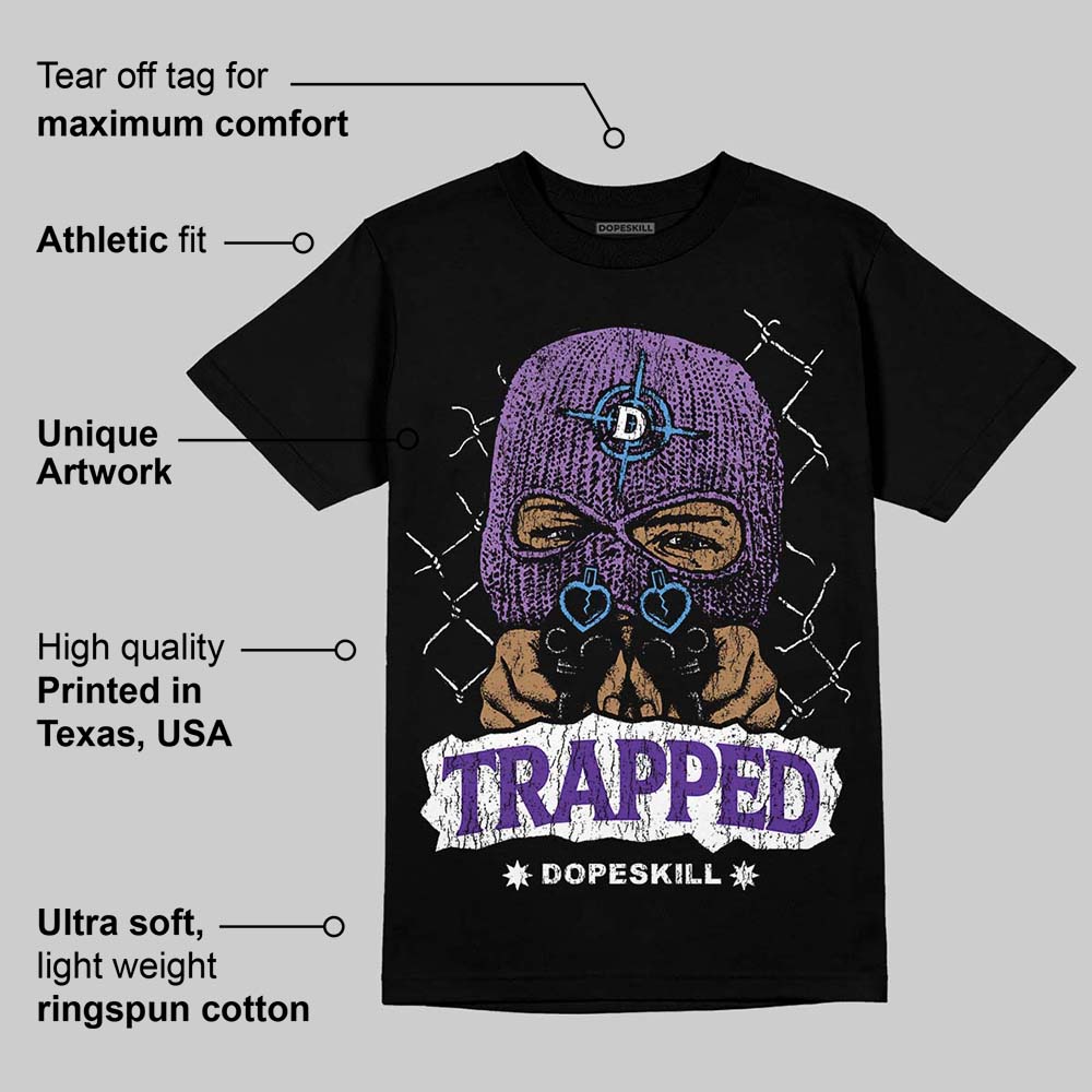 PURPLE Collection DopeSkill T-Shirt New Trapped Graphic