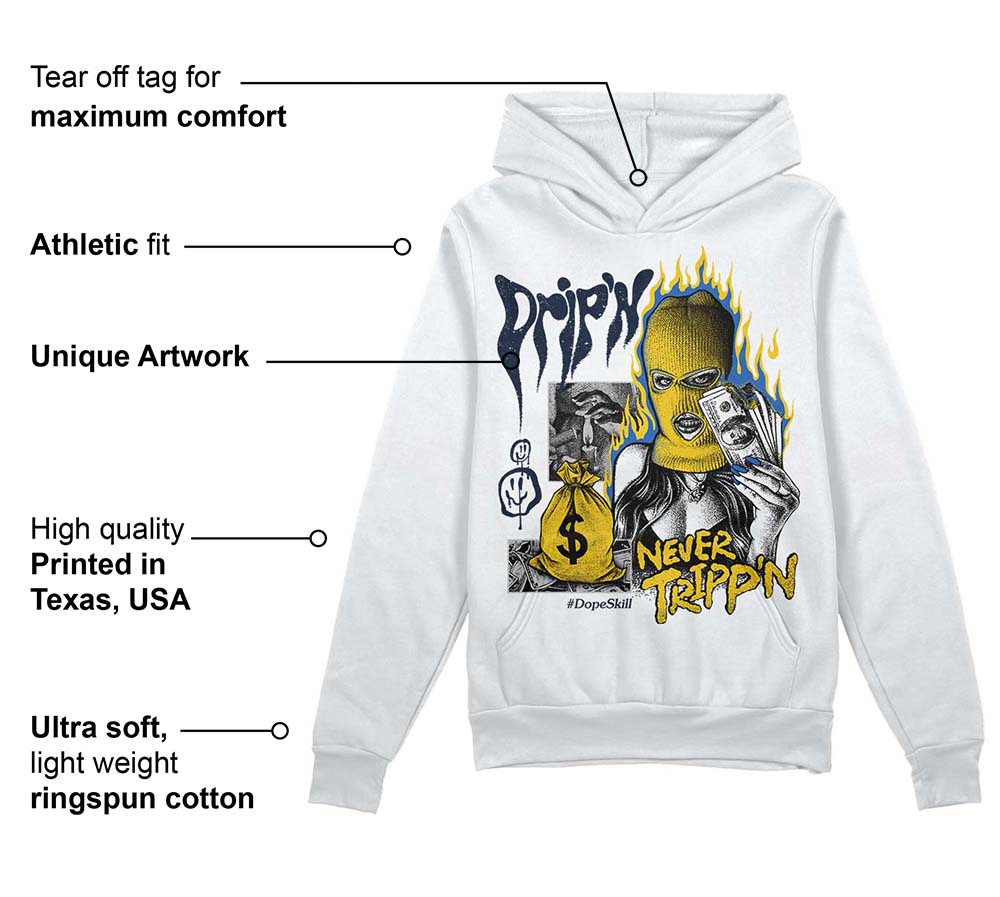 Michigan Dunks DopeSkill Hoodie Sweatshirt Drip'n Never Tripp'n Graphic