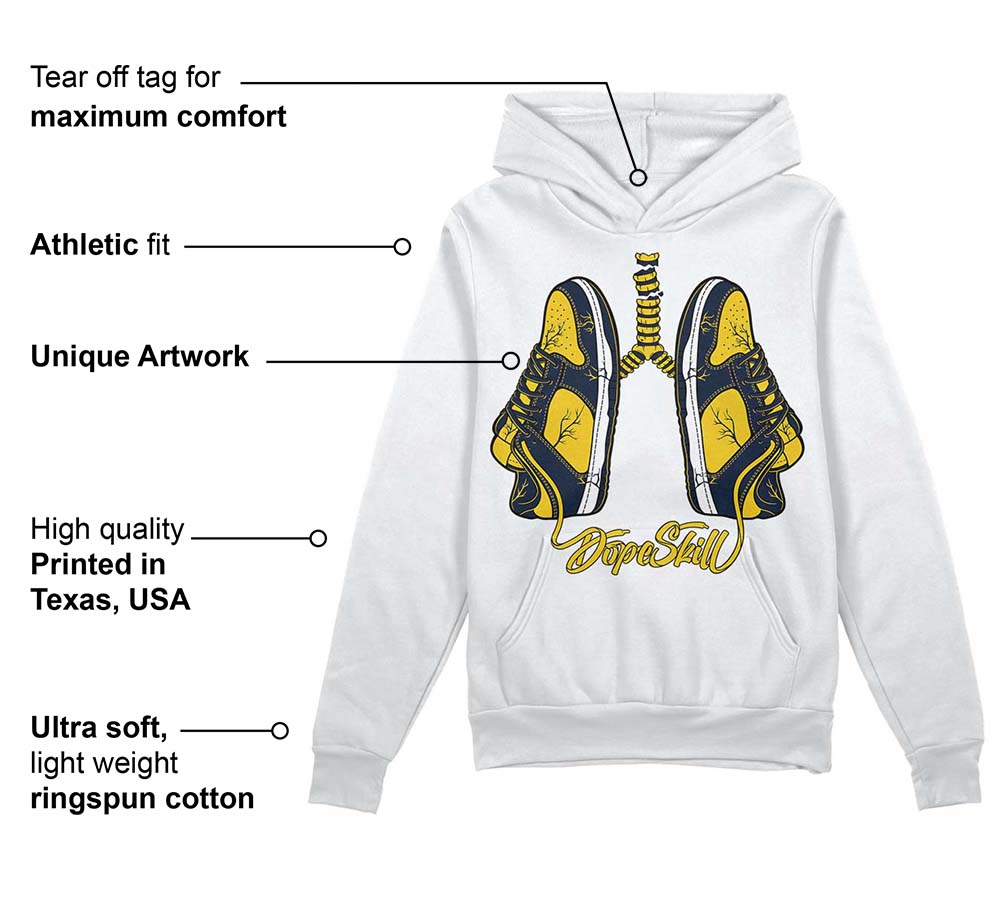 Michigan Dunks DopeSkill Hoodie Sweatshirt Breathe Graphic