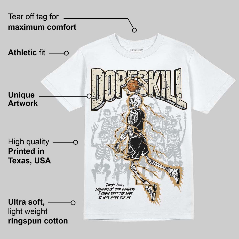 Reverse Metallic 5s DopeSkill T-Shirt Thunder Dunk Graphic