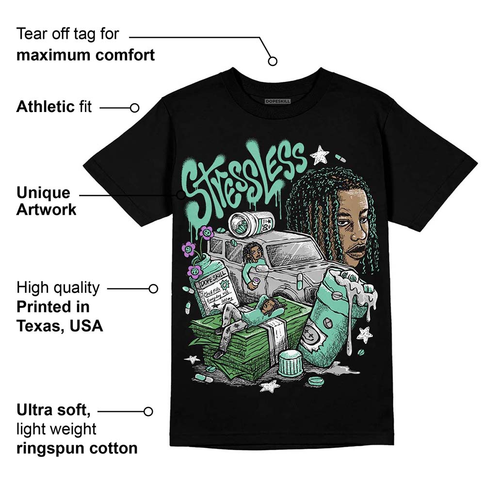 Green Glow 3s DopeSkill T-Shirt Stressless Graphic