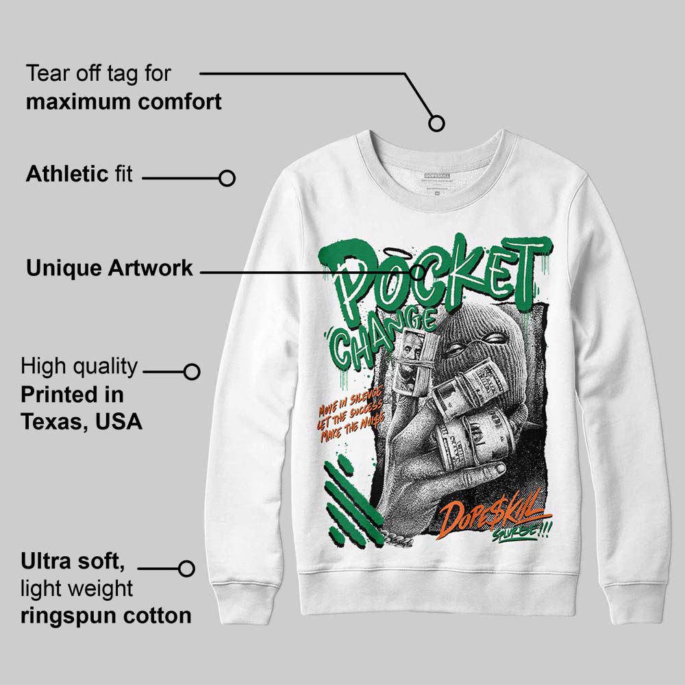 Green Collection DopeSkill Sweatshirt Pocket Change Graphic