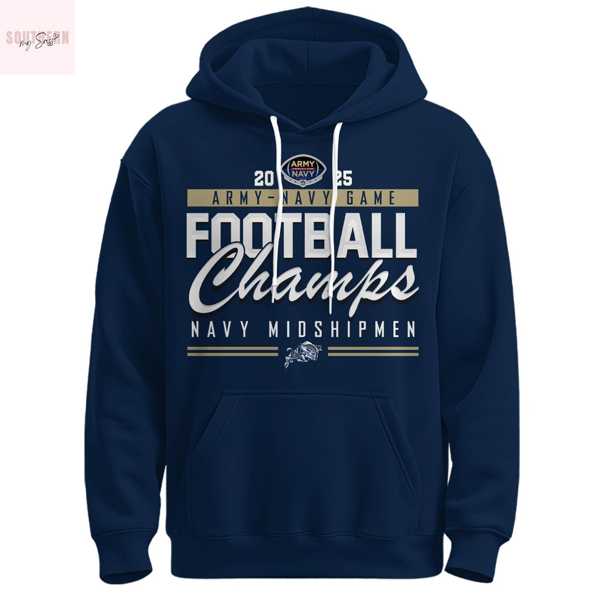 Navy Midshipmen Army- Navy Game Football Champions Hoodie