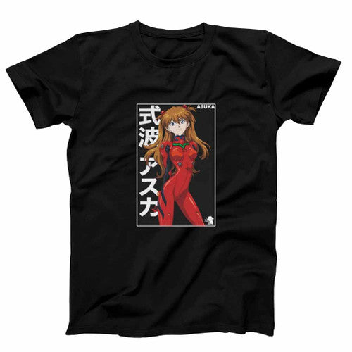 Neon Genesis Evangelion Asuka Langley Soryu Anime Logo Art Mens T-Shirt Tee