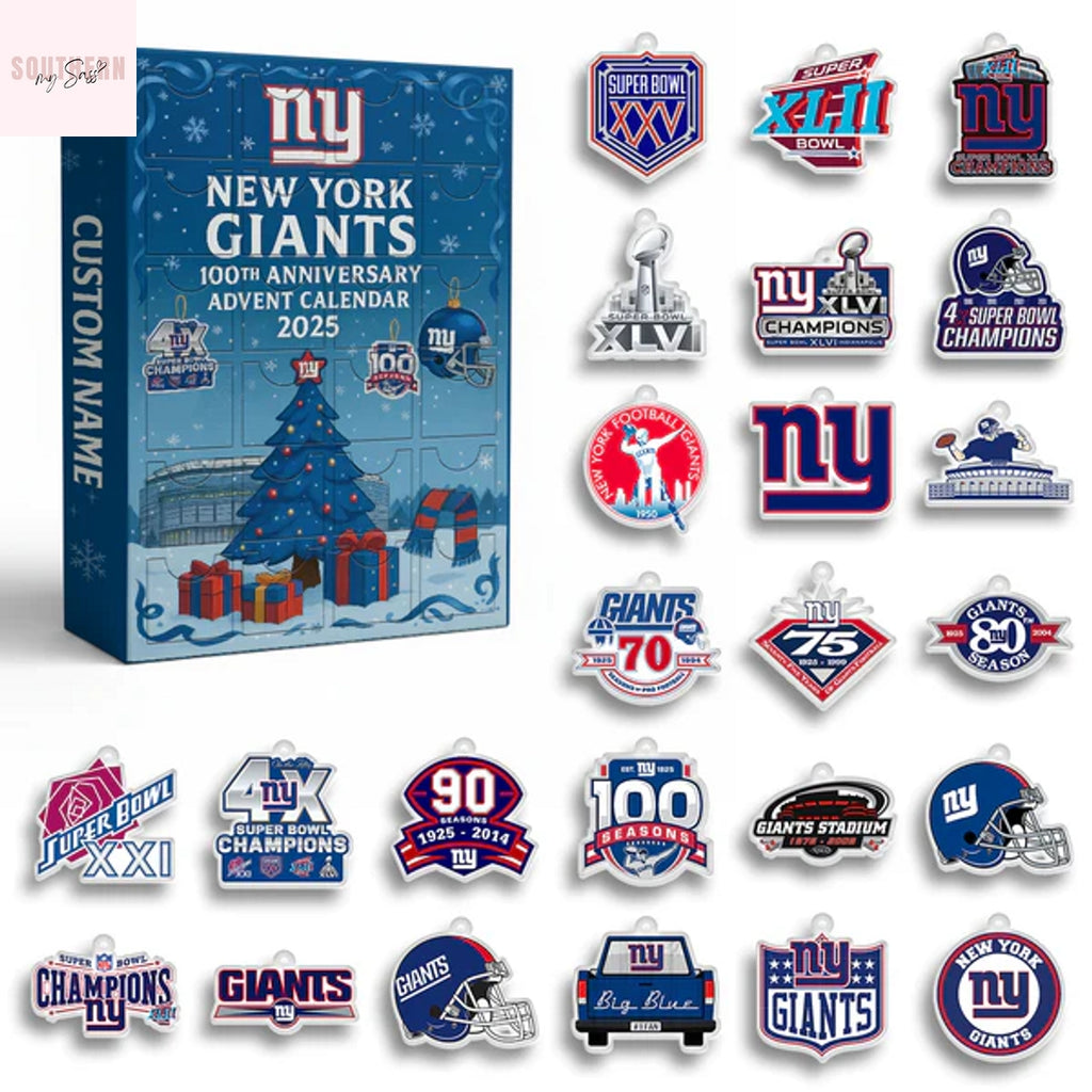 New York Giants 100th Anniversary Advent Calendar 2025