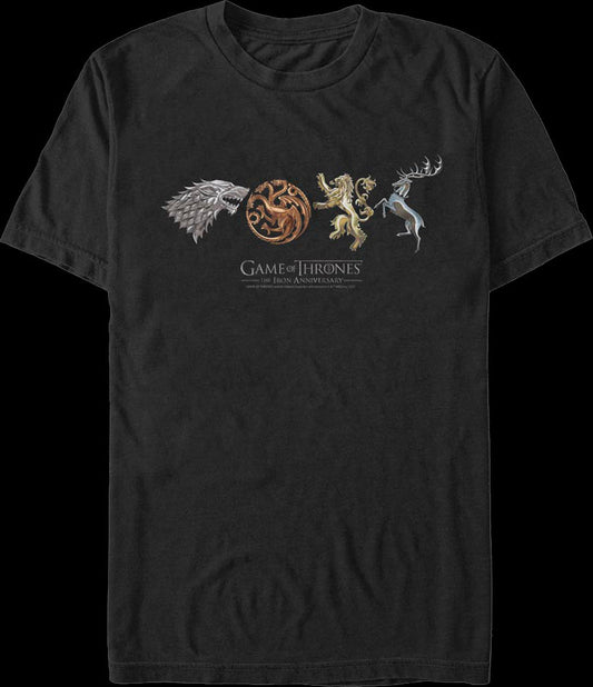 Great Houses Game Of Thrones T-Shirt