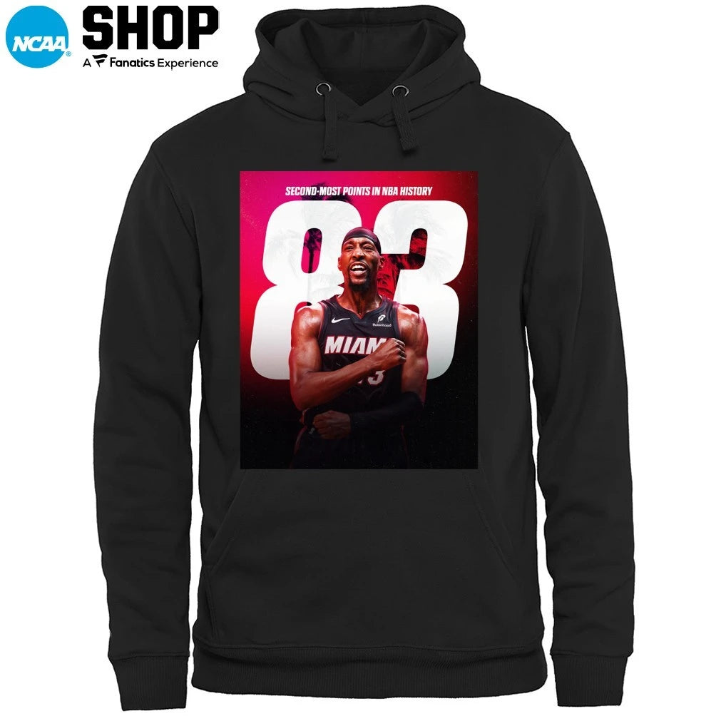 Official Bam Adebayo Miami Heat NBA Second Most Points In NBA History Passes Kobe T-Shirt
