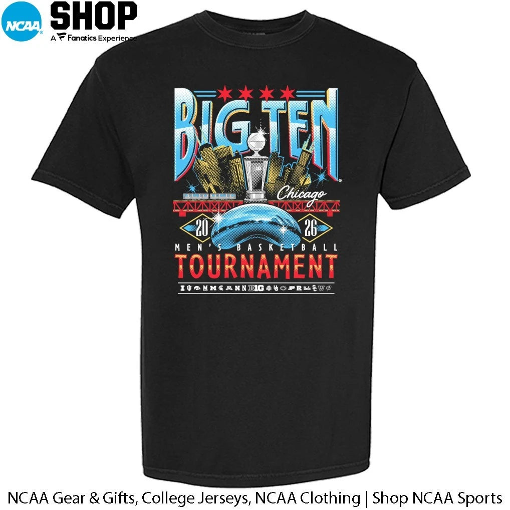 Official Big Ten Men’s Basketball Tournament 2026 Chicago Merch at United Center T-Shirt