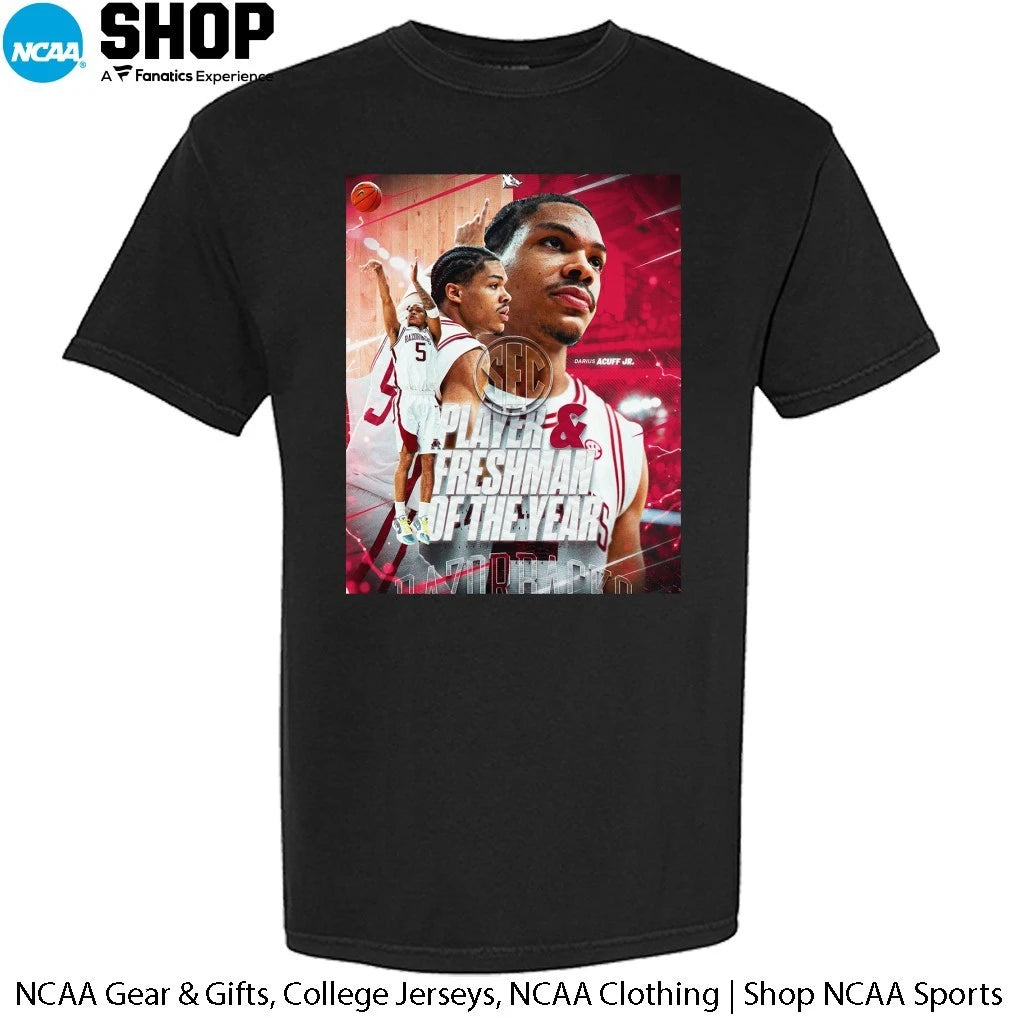 Official Darius Acuff Jr Has Been Named SEC Player And Freshman Of The Year 2026 T-Shirt