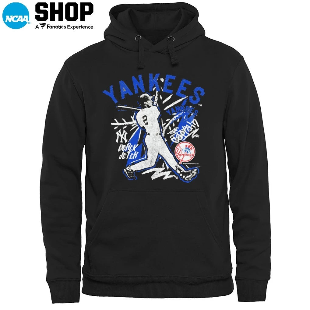 Official Derek Jeter New York Yankees Chalked Up Player Signature T-Shirt