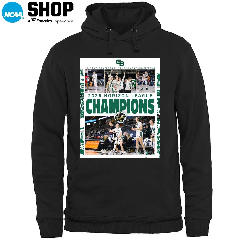 Official Green Bay Phoenix Women’s Basketball 2026 Horizon League 19-Time Conference Tournament Champions T-Shirt