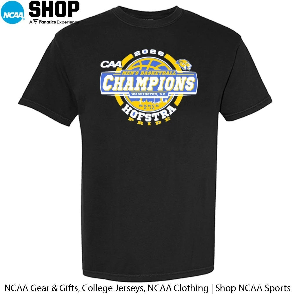 Official Hofstra University Pride 2026 CAA Men’s Basketball Tournament Champions T-Shirt